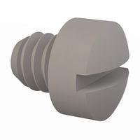 Essentra Components 012520F025 Machine Screw Fillister Slotted Screw, 1/4-20 Thread, 1/4 Lg