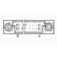 AMP Connectors - TE Connectivity 532428-1 High Speed / Modular Connectors HDI RECP ASSY 2 ROW 20 POS