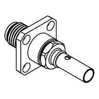 Radiall R125272000 Panel Receptacles SMA / STRAIGHT SQUARE FLANGE JACK CRIMP AND SOLDER TYPE - CABLE 2.6/50 S