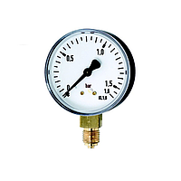 Sterling Sensors RE5014B 50mm Utility Pressure Gauge (Bottom entry, 0-14 bar (0-200 PSI))