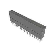 Samtec ESW-120-23-T-D Stackthrough .100" Elevated Socket Strip