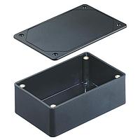 Bud Industries CUR-3286-MB Utility Utilibox Style A Utility Box, Flanges and Recessed Cover (10.2 X 6.2 X 3.1 In)