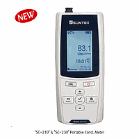 SUNTEX SU.SC210 Portable Cond./Resist./Sal./TDS/Temp. Meter, SC-210, w/o probe