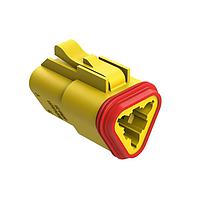 Amphenol SINE Systems AT06-3S-YEL Connectors 3 Pin Plug