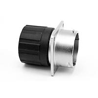 Amphenol SINE Systems RT001619SNHEC Connectors Receptacle, Square Flange, 19 Position, Female, Shell Size 16, and End Cap with Individual Wire Sealing
