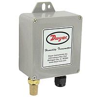 Dwyer WHT-333 Outdoor Humidity/Temp Transmitter, 4-20 mA or 0-10 Vdc Outputs (RH: Capacitive Polymer humidity sensor, Temp: Diode temperature sensor, 140 °F)