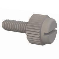 Essentra Components 50M035060T010 Slotted Thumb Slotted Thumb Screw, M3.5 X .6 Thread, 10mm Lg