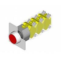 EAO EUS-704.009.0/1451 Switch Actuators (EUS-704.009.0/1451) PUSHBUTTON/ MOMENTARY/ W-BLACK LENS & DIFFUSER/ 1N.O-1N.C CONTACT