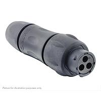 Eaton Souriau-Sunbank UTSX1JC142G1S Receptacles In line receptacle, with cable gland backshell, for 3 female contacts, IP68/69K