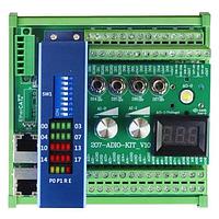 iBASE Technology 207-ADIO-KIT I/O Modules 8-Ch. AI / 2-Ch. AO / 8-Ch. DI / 8-Ch. DO slave module with Switch / LED / Meter on-board