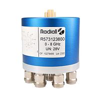 Radiall R573202535 Coaxial Switches SP5T Ramses BNC 3GHz Normally open 12Vdc Diodes D-sub connector