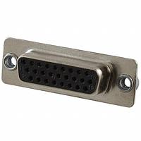 NorComp 780-M26-203L011 High Density D-Sub Connectors IP67,26P HD FEM SCUP NI W/CLINCH NUT 1