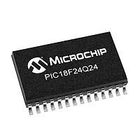 Microchip Technology PIC18F24Q24T-I/SO Microcontrollers 16KB Flash, 1KB RAM, 512bytes EEPROM, MVIO, 10b ADC2, 8b DAC, ACP, Comp, PWM,