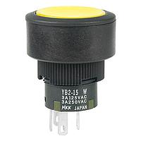 NKK Switches YB215CWCKW01/CUL5C24CB Pushbutton Switches