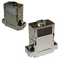 NorComp 956-025-010R031 Two Piece Backshell 25P Straight Gray Plastic