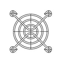 Sunon FG-5 Guard Fan Finger Guard, 50mm, Metal