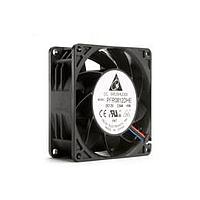 Delta Electronics, Inc. PFR0812XHE-F00 Tubeaxial Tubeaxial Fan, 80x38mm, 12VDC, Ball, 3-Lead Wires, Lock Rotor Sensor, Tachometer