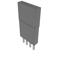 Samtec ESQ-104-44-T-S Sockets Elevated Socket Strip, 0.100" Pitch