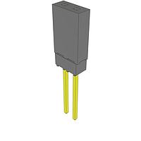 Samtec ESQ-102-39-G-S Sockets Elevated Socket Strip, 0.100" Pitch