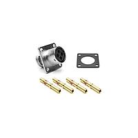 Amphenol SINE Systems RT00104SKNH03-K Connector Kits Square Flange Recept silicone seal IP69k