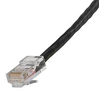 AIM-Cambridge / Cinch Connectivity Solutions 73-7771-100 Cat 5e CAT5E Assembled Patch Cable 100 ft Black