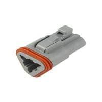 DEUTSCH - TE Connectivity DT06-3S 3-Way 3WAY PLUG GRAY