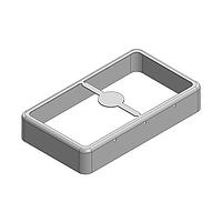 Masach Tech MS638-10F EMI/RFI Shield Frame, Two-Piece 63.8 x 36.3 x 11mm Two-piece Drawn-Seamless RF Shield/EMI Shield FRAME (CRS)