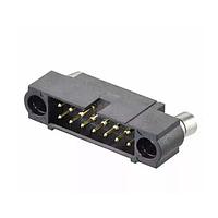 Harwin M80-5302005 Headers Datamate J-Tek DIL Male Horizontal 3mm Throughboard Connector, gold, with jackscrews, 10+10 contacts
