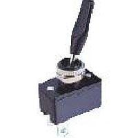 Shin Chin R13-96A-01(VDC) Toggle Switches 15A/12VDC Long Lever 2P SPST/ON-OFF/0.25"SQ