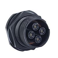 Amphenol Industrial APC07-20-3P Receptacles JAMNUTRECEPTACLE20-3PIN