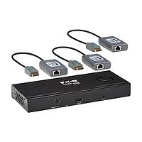 Eaton B156E-003-8K-K Interface Modules Eaton Tripp Lite series DisplayPort to DisplayPort Splitter/Extender Kit over Cat6, 3-Port MST Hub, 8K/4K 60 Hz