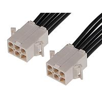 Molex 216292-1062 Discrete Wire STANDARD .093 6 CKT P TO P 300MM