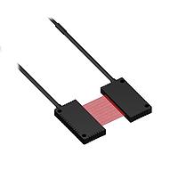 Banner Engineering PIRS1X326T5AL25 Array and Slot Fiber Optic Plastic Fiber; Opposed Mode; Core Dia.: 32 x 0.25 mm; Fiber Length 2 m; Rectangle; Array Length 25 mm, Sideview; T5 Termination