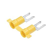 Panduit PV10-14LFB-2K Spade LOCK-FRK 12-10 1/4"    VYL YEL