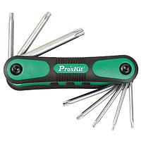 Proskit HW-121L 8Pcs Folding Star Key Set