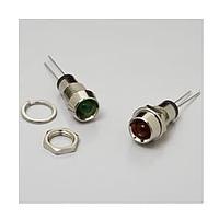 BIVAR MPR5SRC Indicators Panel Mount LED Assembly, 5 mm Super Red LED w\ Water Clear Lens,  No Wire