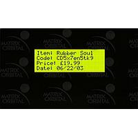 Matrix Orbital BLC2041-BK-USB-IY PC Bay Inserts, LCD Characters 20x4 Yellow Txt, USB Black Background
