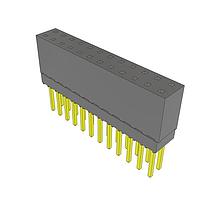 Samtec ESQ-112-13-G-D Sockets Elevated Socket Strip, 0.100" Pitch