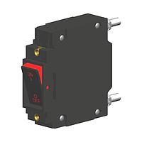 Carling Technologies C11-B0-34-650-131-E Hydraulic-Magnetic 50A ONE POLE FLAT ROCKER RED