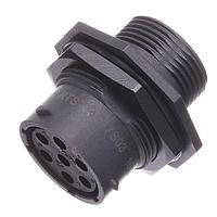 Amphenol SINE Systems RTS714N7S03 Connectors RECEPTACLE JAM NUT SIZE 14 7POS SOCKET