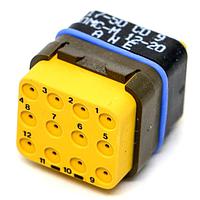 DEUTSCH - TE Connectivity DMC-M12-20ANE Rectangular MIL Spec Connectors DMC INS P 12C 12#20 N LC E