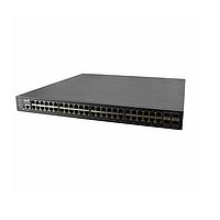 Lantronix SM48TAT4XA-RP-OZ Power over Ethernet - PoE 48-port Gigabit PoE+ with (4) 1G/10G SFP+, single AC P/S modular