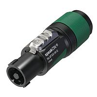 NEUTRIK NL4FXX-W-S-D Cable Connectors Cable end speakON XX series 4 pole - green - small chuck for cable 6-12 mm, bulk
