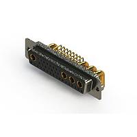 EDAC 630-36W4240-4NA Mixed Contact D-Sub Connectors Right-angle Power Combo D-Sub Connector