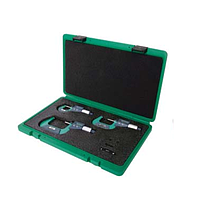 INSIZE 3101-753A Digital Outside Micrometer Set (0-75mm/0-3";  0.001mm/0.00005";  With data output)
