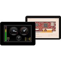 4D Systems gen4-uLCD-50DCT-CLB-SB-AR Capacitive 5.0" gen4 LCD pack for Arduino with gen4-uLCD-50DCT-CLB-SB, Arduino Adaptor Shield + Cable