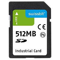 Swissbit SFSD0512L1BN1WI-I-ME-111-STD SD Cards Industrial SD Card, S-250, 512 MB, SLC Flash, -40C to +85C