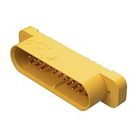 Amphenol Positronic GFSH02M3H Connectors Mixed Density Power Connector,21 size 16 and 12 size 20 contacts,Pin (Male),Straight Solder