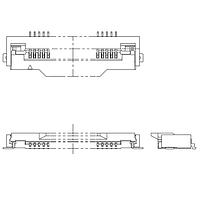 KYOCERA AVX 046806030000846+ Connectors 0.5mm Pitch 30pos RA Flip Lock ZIF Au