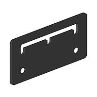 Banner Engineering SMBABM LED Mounting Hardware PresencePLUS Lighting Base-Mounting Bracket; Used with LED Back & Area Lights; Black Corrosion-Resistant Zinc Finish; Hardware included